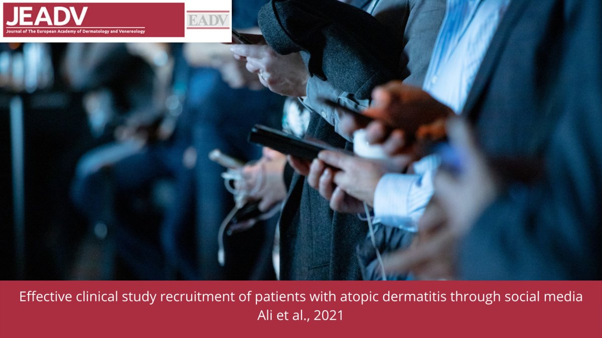 According to a recent study by Ali et al., social media advertisement appears to be an effective method to recruit patients with #AtopicDermatitis for #ClinicalTrials, both from a time and a cost perspective.&gt;&gt; bit.ly/recruit_social…
