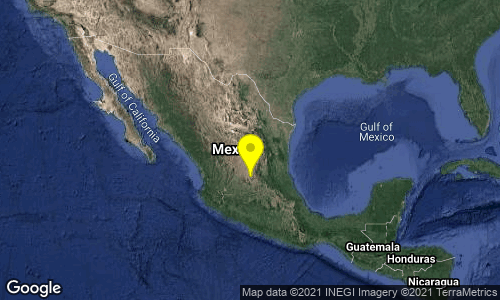 SismologicoMX's tweet photo. SISMO Magnitud 4.4 Loc  24 km al NORESTE de SAN FELIPE, GTO 05/09/21 23:49:49 Lat 21.68 Lon -101.14 Pf 5 km https://t.co/SyywqZq5Qd