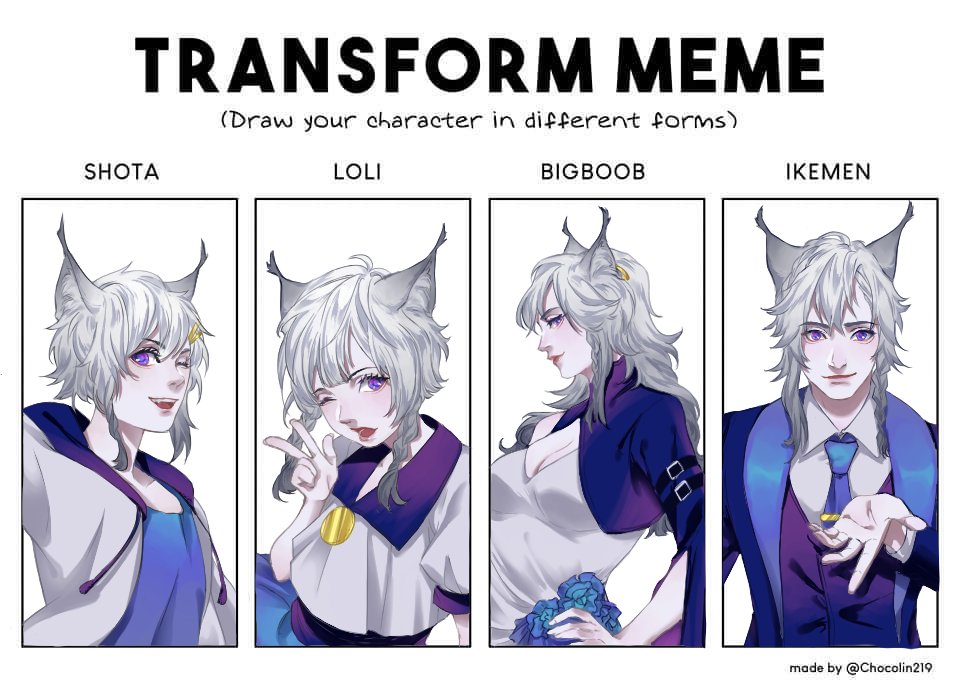 mooncat282's tweet photo. so I did the transform meme, but with my mascot
#transformmeme https://t.co/lHft8Xr46p