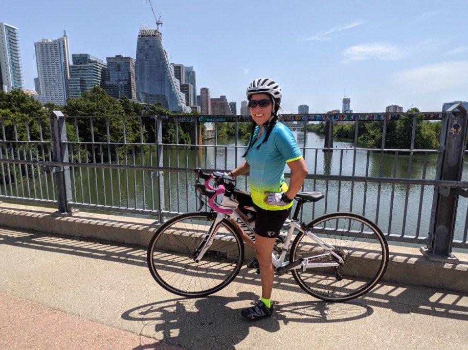 “Life’s a climb, but the view is great.” I hope everyone takes a moment to do something they enjoy during this 3-day weekend! #bikeadventures #teacherlife