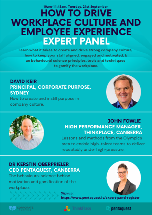 We would love to invite you to our Expert Panel on the 21st of September at 10am AEST. In these tough COVID times it is difficult to keep employees engaged and motivated.
events.humanitix.com/expert-panel-h….
#culture #workplace #workplaceculture #employeeexperience #employeeengagement