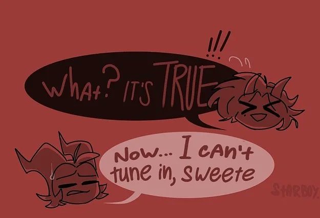 FUnity17's tweet image. Poor moxxie😂😂
Credit to: @SheepJames_

.
.
.
#Repost #hazbinhotel #millie #helluvabossfanart #helluvabossmoxxie #helluvabossmillie #moxxie