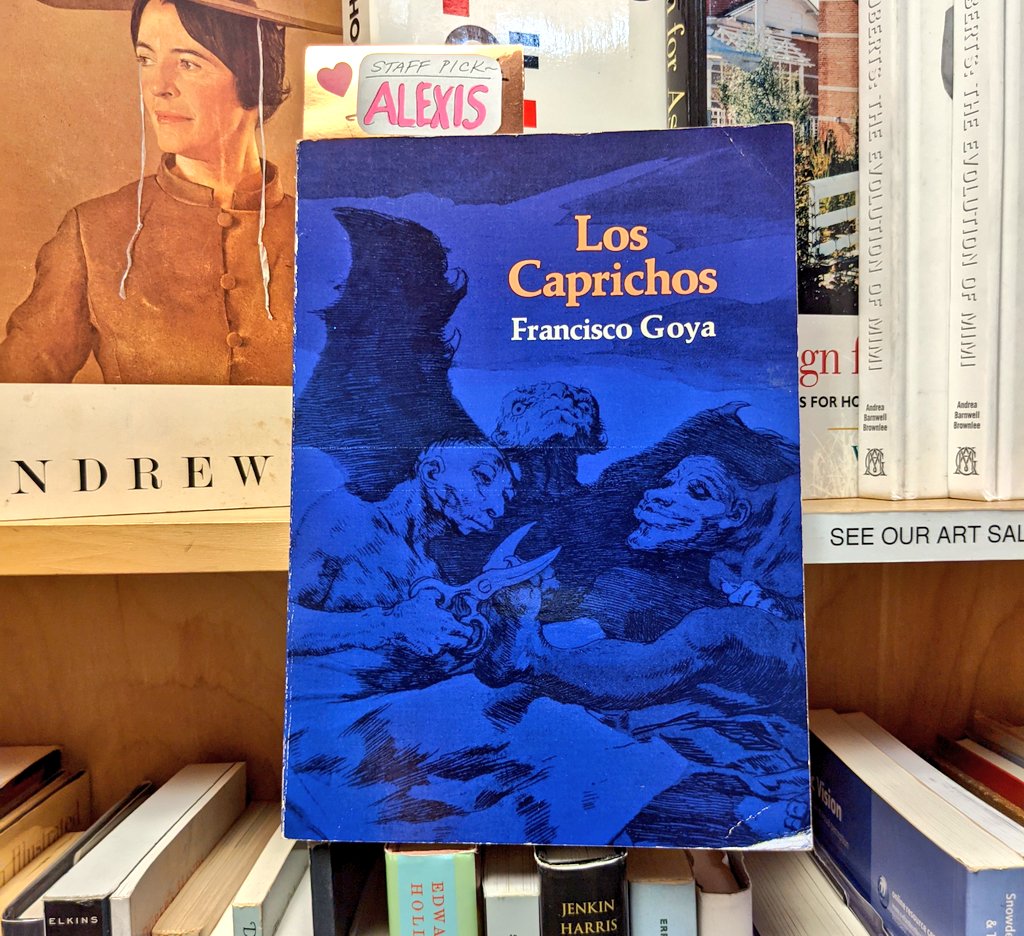 Today's selection for #StaffPickSundays is Los Caprichos by Francisco Goya! 

This collection of caricatures reflects Goya's belief that imagination divorced from reason produces monsters, but coupled with reason 