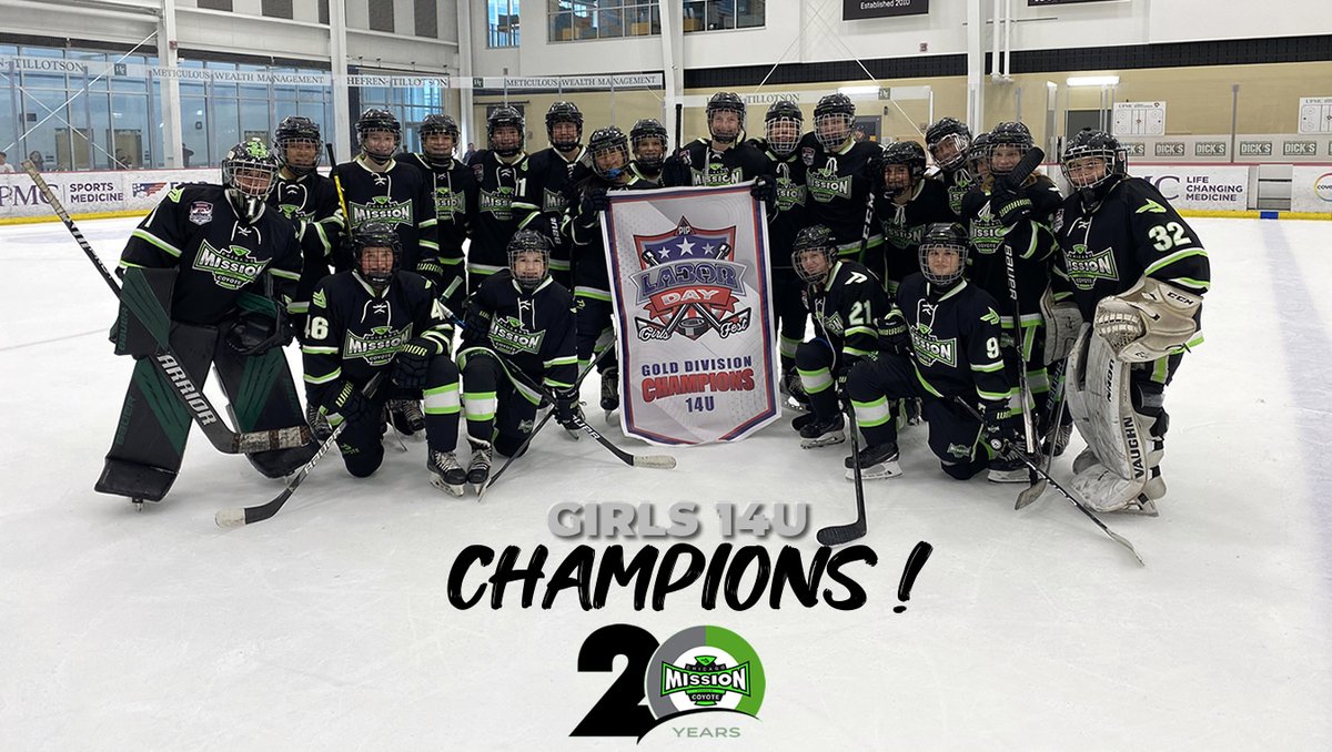 Congratulation GIRLS 14U on your Labor Day Fest CHAMPIONSHIP!
#missionproud
<a href="/MissionGirlsAAA/">Mission Girls Hockey</a>