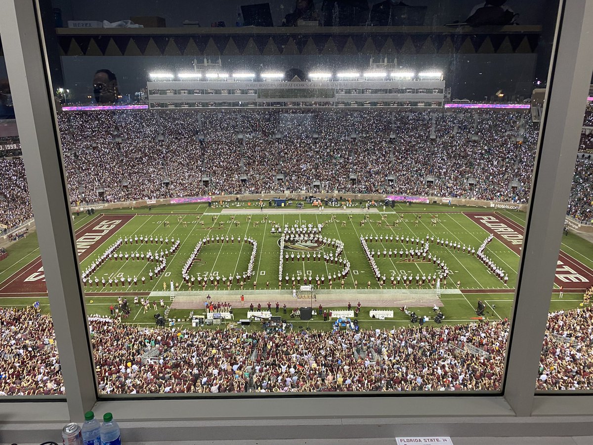 Noles247's tweet photo. Halftime at Doak. https://t.co/Q14qxvwPLp