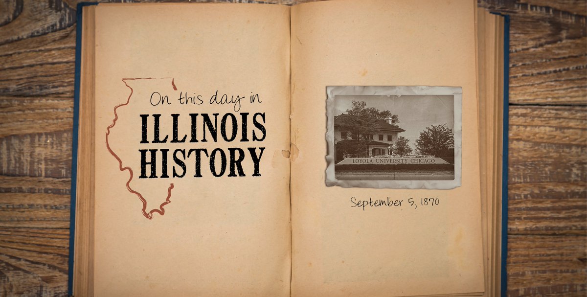 On this day in 1870 in Illinois history, the first classes were held at Chicago’s Saint Ignatius College. In 1909, the Jesuit-founded school was re-charted as Loyola University. Pictured: Loyola University, today