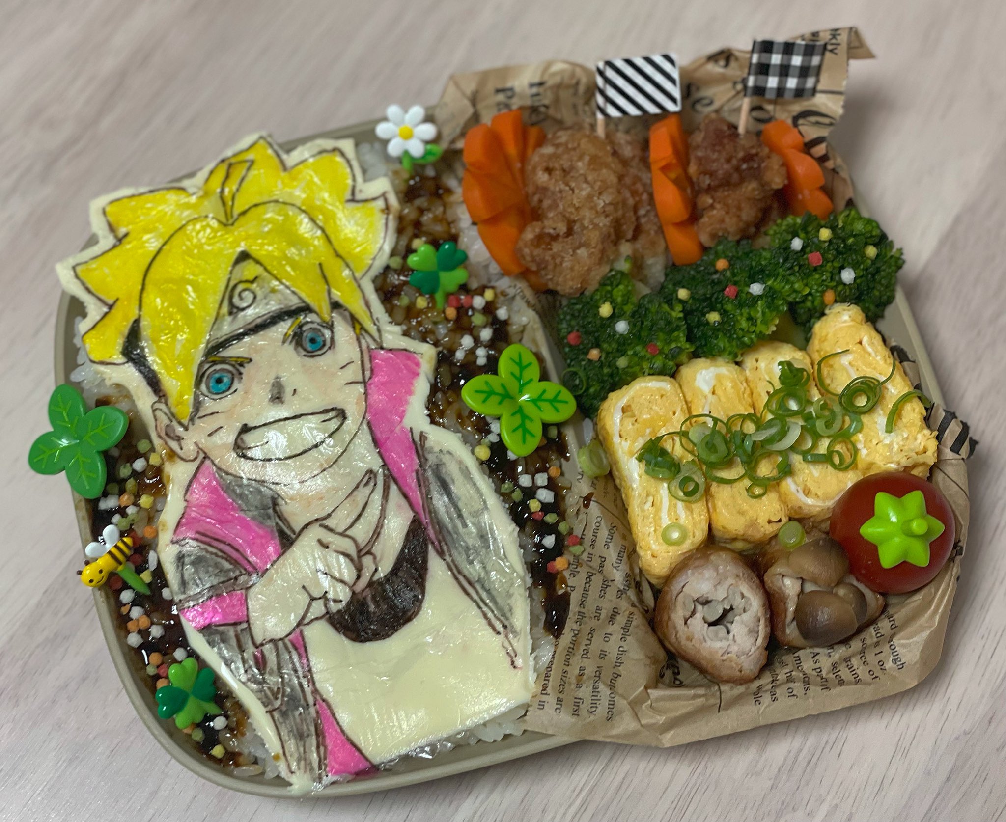 𝐻𝑖𝑛𝑎𝑛𝑜 未だにちゃんとnaruto見たことない キャラ弁 Naruto Boruto うずまきボルト 自来也 はたけカカシ T Co Y6w9fxjcod Twitter