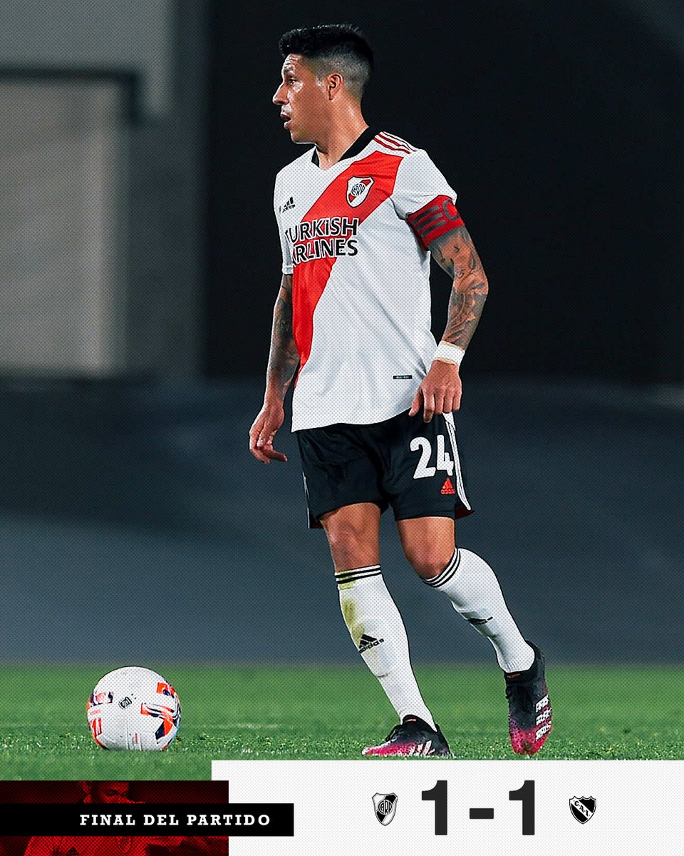 RiverPlate's tweet photo. 🔚 Final del partido en el Monumental: River 1 (Romero) - Independiente 1 (Bustos).

#VamosRiver ⚪️🔴⚪️ https://t.co/0U1U77YIo9