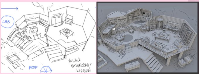 sketch when i woke up vs sketch when i got boba and snacks. 