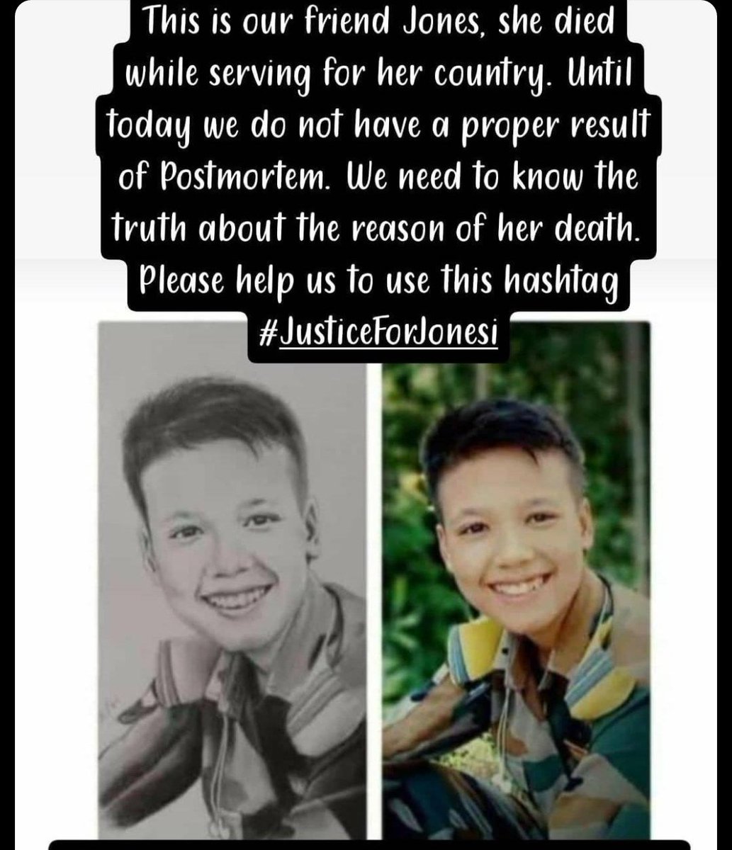MizosThe's tweet image. #JUSTICEFORJONESI This is our dearest daughter Jones Malsawmkimi (mizo) who died while serving for her country and found dead in Dimapur,Nagaland.👇
@ndtv @timesofindia @IndiaToday @TimesNow @the_hindu @guwahatiplus @MyGovNagaland @NENowNews