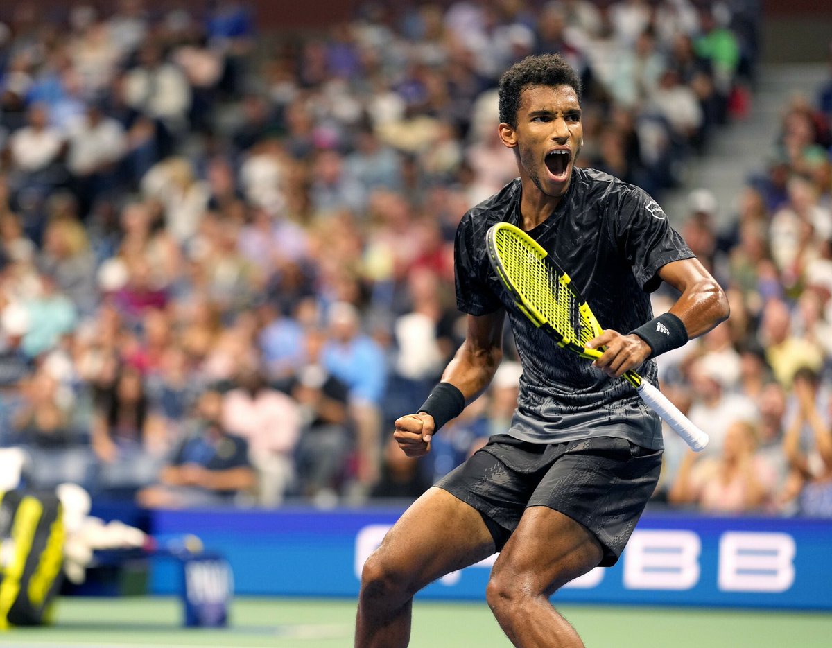 felixtennis's tweet photo. Advancing to QF MOOD 💥👇🏽 @usopen  #allez #cavachercher https://t.co/OhGqvMEGvs