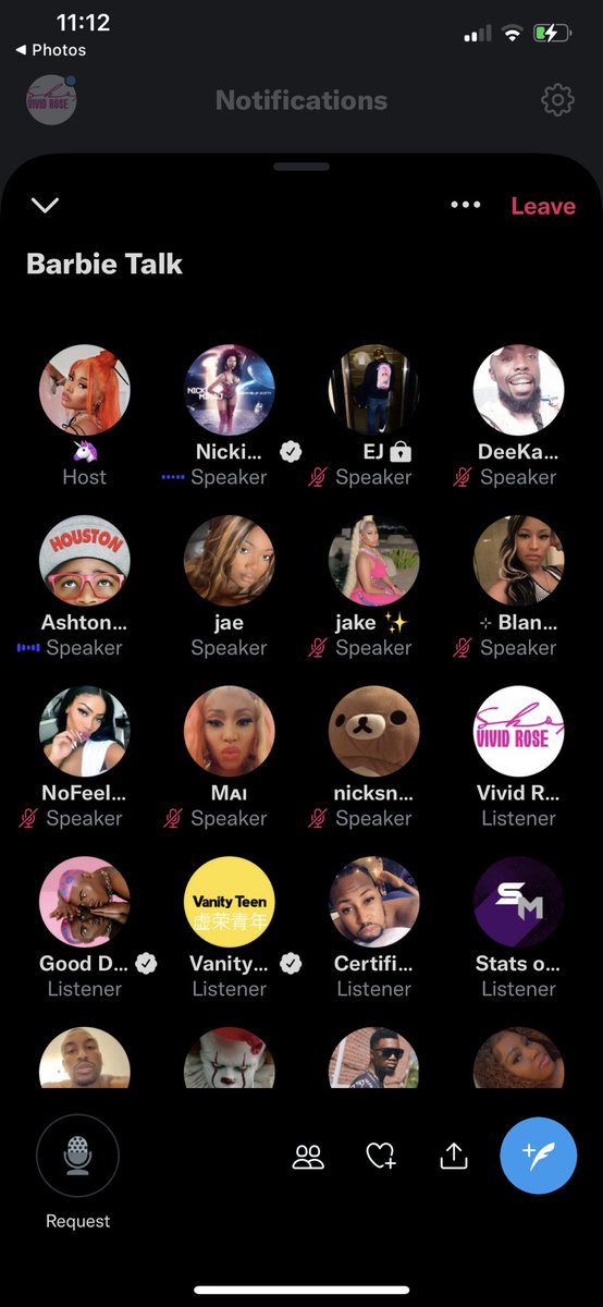 lrosetalks's tweet image. I got the alert and was like, #Nicki is talking and I was like whhaaatttt, had no clue what Twitter Spaces was 😂😂