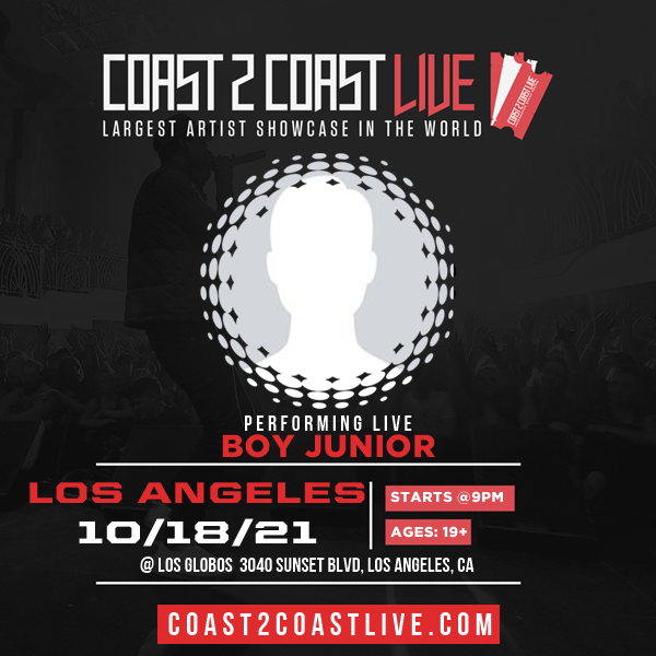 BoyJuniorMusic's tweet photo. Vote for me to perform for  $50,000 in Prizes!  at #Los Angeles Edition 10/18/21! https://t.co/SYUIlZUiTJ #Coast2Coast https://t.co/1y4xIaBcEX