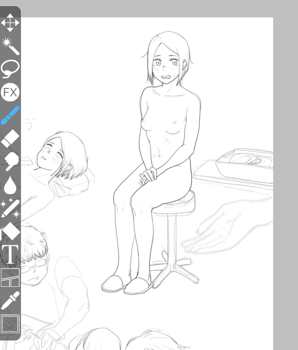 整体の描いてみようかと…(健全なの…健全?) 