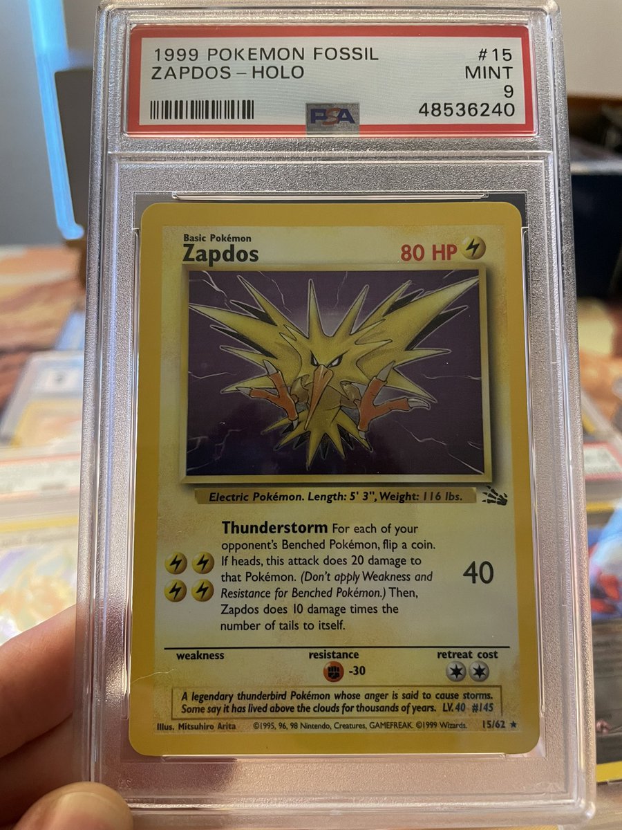 Holo Zapdos Giveaway!

How To Win:
Follow / Like / Retweet / Tag 2 People who LOVE Pokémon!
Make sure to do all the above to be entered for a chance to win!
Winner Selected Friday September 10th
Shipping will be covered worldwide.
Good Luck! 🤙