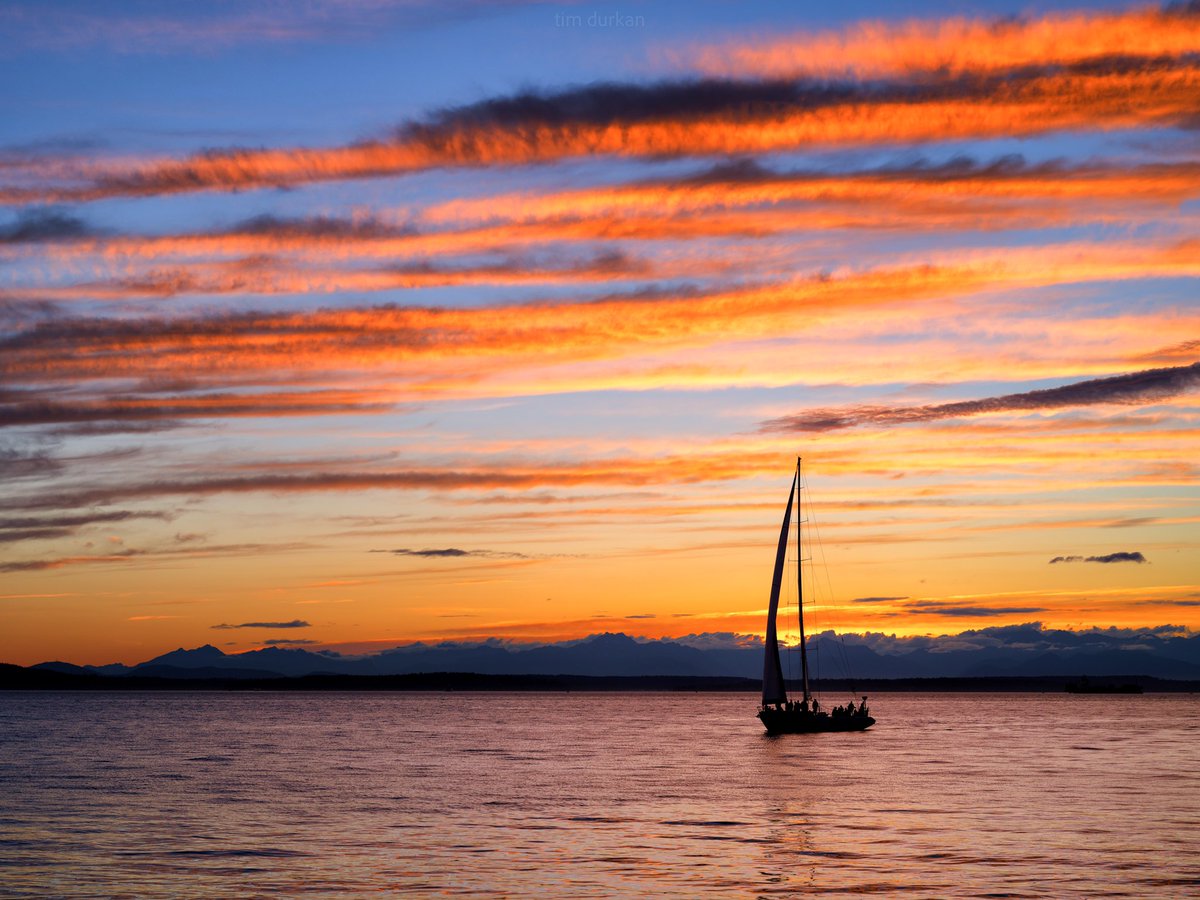 Sunset here in Seattle just kept getting better and better tonight
