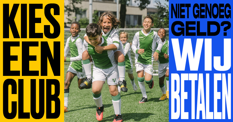 Het sport- en cultuurseizoen is weer van start! Wij vinden het belangrijk dat álle kinderen een club kunnen kiezen, ook als er thuis geen geld is. Daarom ondersteunen wij de nieuwe campagne Kies een club van samenwerkingspartner <a href="/JFSCNederland/">Jeugdfonds Sport & Cultuur</a>! 

#kieseenclub