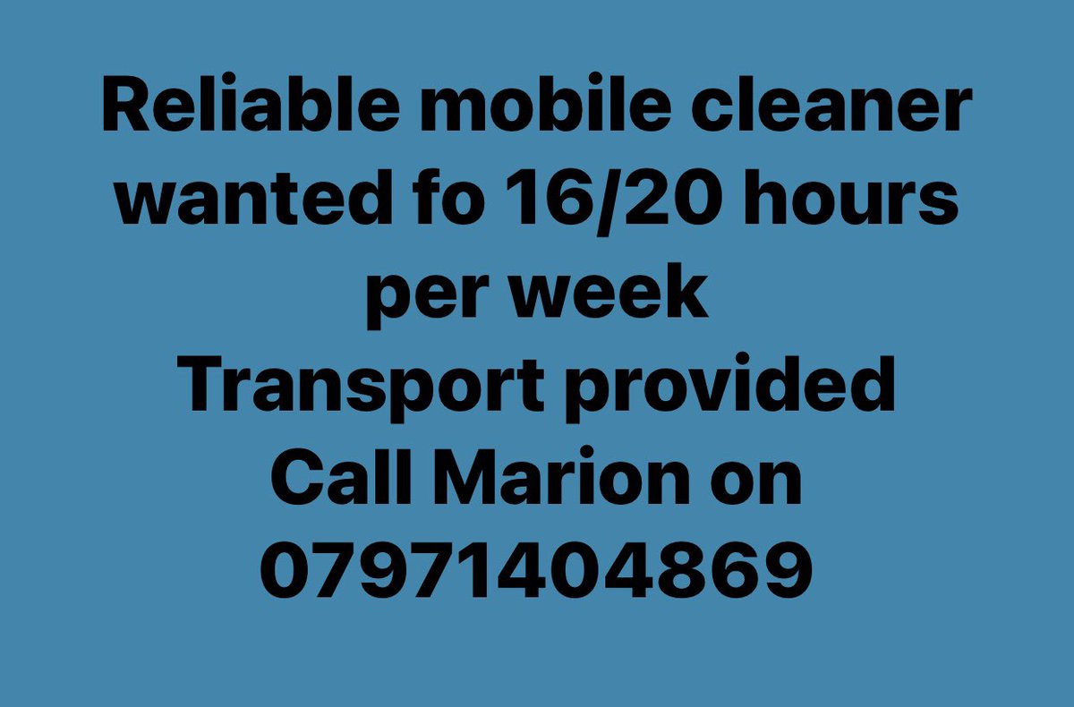 We can pick you up after the kids go off to school and have you back in time to collect them #inverness #cleaners #jobsearch #opportunity