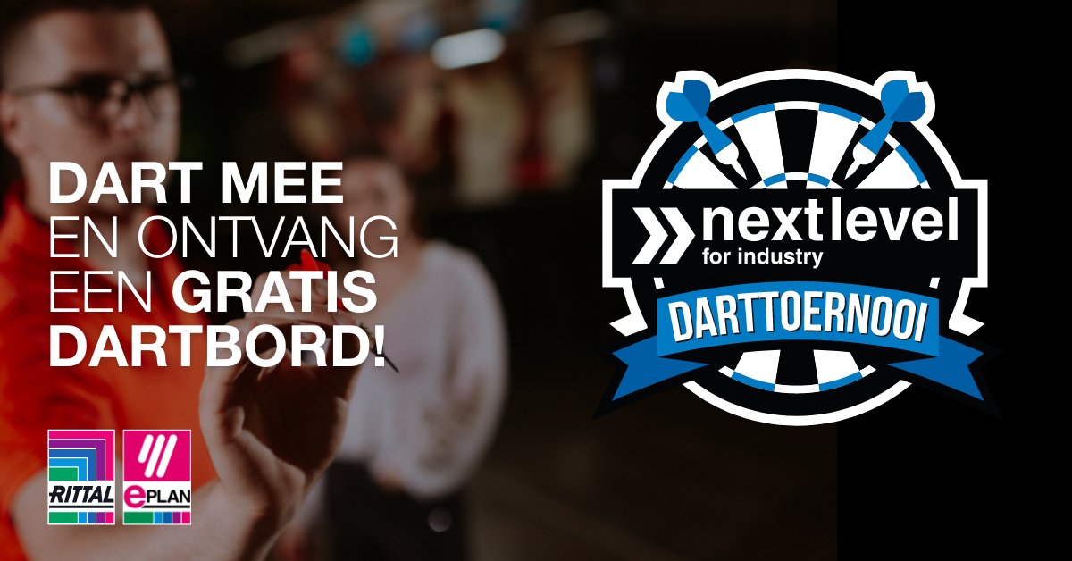 Dart mee! Doe samen met uw collega’s mee aan het Next Level for Industry Darttoernooi op vrijdag 26 november 2021. Deelname is gratis én u ontvangt een gratis dartbord voor uw team! Lees hier meer en schrijf u in: hubs.li/H0WF_3f0