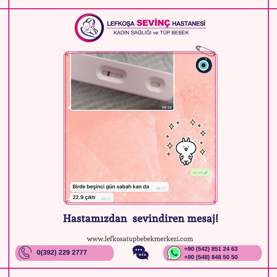 İşte bir mucize daha!🧿

 #tüpbebekmerkezi #ivftedavisi #ivfcommunity #lefkosatupbebekmerkezi #mehmeteminkaptan

Detaylı bilgi için ;
💬👨🏻‍⚕️🩺WhatsApp Hatları
+90 (542) 851 2463
+90 (548) 848 5050
📞Tel: +90 (392) 229 2777
📧 👩🏻‍💻 e-mail: info@ivflefkosa.com
🌐lefkosatupbebekmerkezi.com