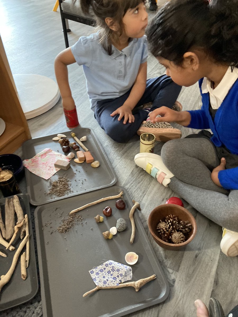 EYFSatStPhilips's tweet photo. First day in the Atelier in in the new Transient Storytelling area. We are making Gingerbread man story scenes. So much learning taking place. #clarethompson @WeAreBDAT @STPHILIPSCE #transientart #stphilipseyfsatelier https://t.co/G1R5CxQxGC
