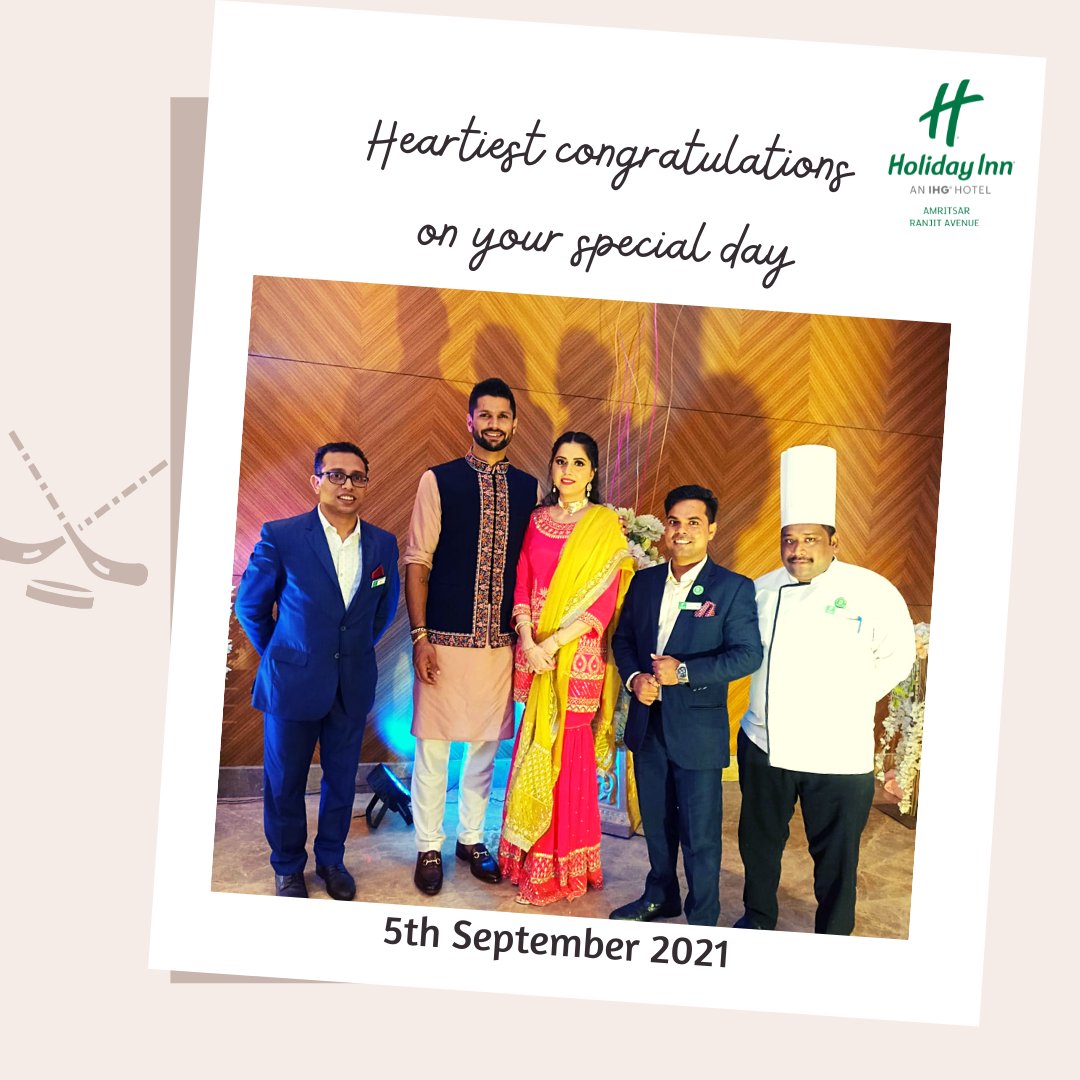 HIAmritsar's tweet photo. Proud moment for us to host Mr. Rupinder Pal Singh (Ace hockey player known for being one of the best “Drag flickers” in the world and part of the Winning Indian Hockey team at Olympics). Another teammate Mr. Hardik Singh also joined for the celebrations. #Olympics #IndianHockey https://t.co/1vDPtX7o2u