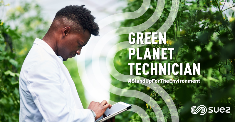 suez's tweet photo. 👨‍🔬 Working at SUEZ is more than a job. 

It means protecting &amp; restoring essential resources #water, #soil and #air. It also means inventing the business of the future, adding dynamism to your career &amp; pursuing your professional and personal development #StandUpForTheEnvironment