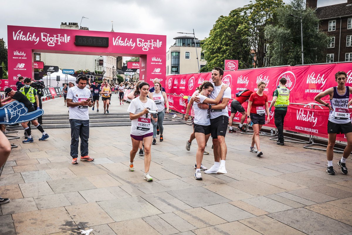 We’d like to say a huge thank you and well done to Tom and Lucy who ran the Vitality Big Half Marathon to raise money for our partners over at <a href="/WeAreHertswise/">Hertswise</a> . 
The dynamic duo completed the race in an impressive 2 hours 23 minutes and raised £740! 
Well done 🎉🥳