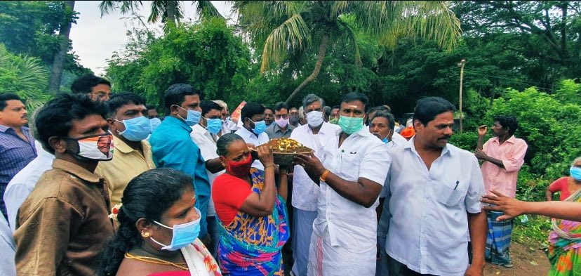 Jagandhanush7's tweet photo. Today (6-09-21) Hon'ble Minister(civil Suplier)Mr.@AKSaiJSaravanan &amp; Hon'ble Minister (Agri)Mr.#TheniJeacoumar launched 100 day work program @ Kanuvapettai / Mangalam constituency.@narendramodi @AmitShah  @JPNadda @kishanreddybjp @blsanthosh  @DrTamilisaiGuv  @ApThiyagarajan https://t.co/RcZaBqopca