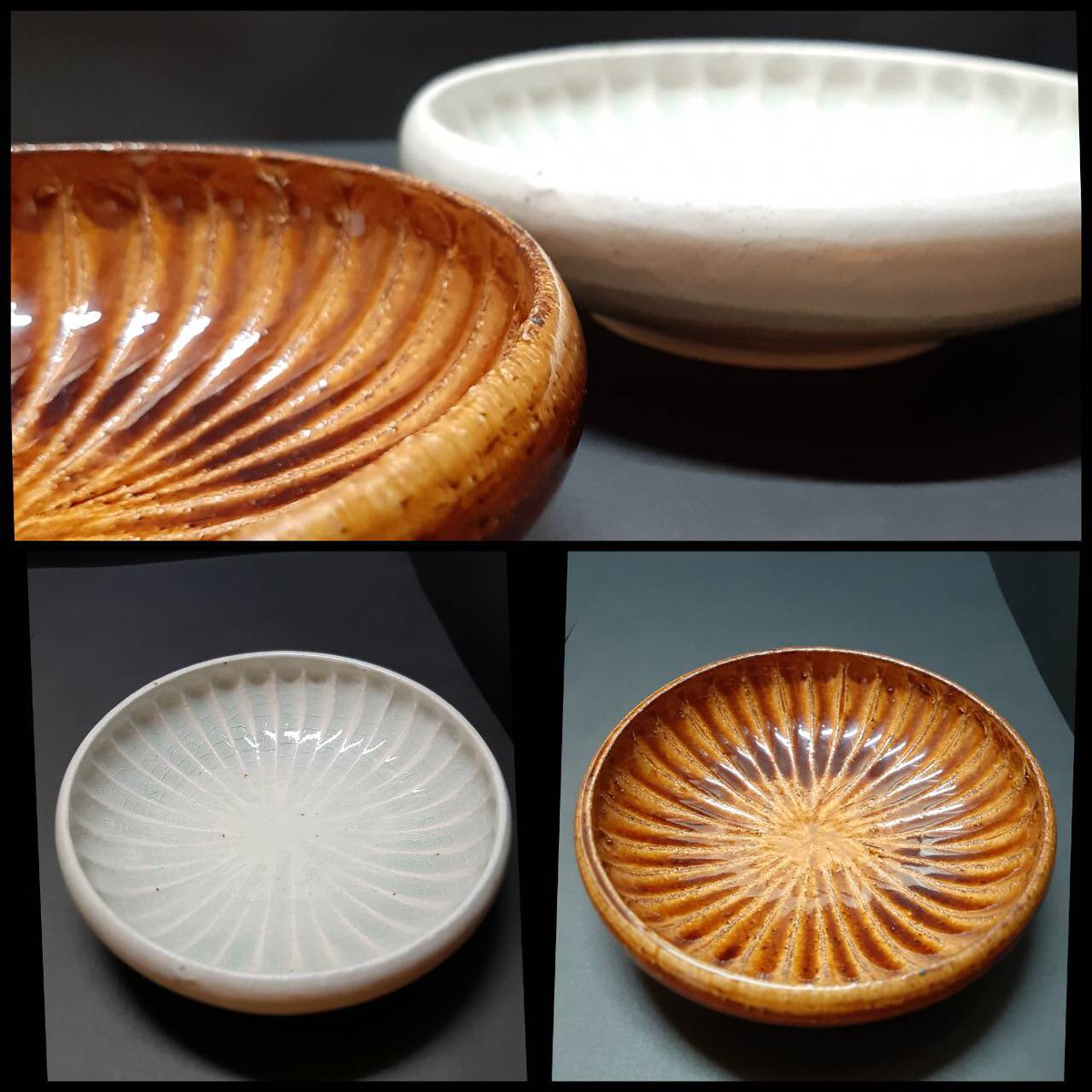 TOUSYOUGAMA1's tweet photo. 本日は【KE-ZU-RI】のご紹介❣️

浅鉢は煮物やお漬物など普段使いに
ピッタリな17cm×4.6cm👍

ご飯や丼もの、麺類など
色々と重宝する小丼は
11.5cm×7.7cmです❣️❣️

カラー全3色【新粉引・緑貫入・アメ釉】
※新粉引の浅鉢は完売、生産終了。

BASEショップでも
ご覧いただけます‼️

#とうしょう窯　#器 https://t.co/gQo6rvfqOC