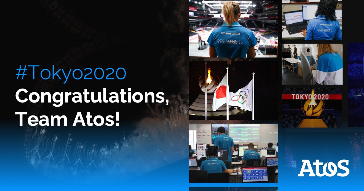ElieGirard's tweet photo. As #Tokyo2020 ends, it's time to celebrate the heroes behind the scenes!

I want to thank the Atos teams who worked tirelessly to make the @Olympics &amp; #Paralympics successful, connected &amp; secure.

These games brought the world together - and you helped make it happen. https://t.co/QNQekExzP1