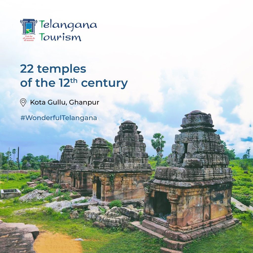 Telangana State Tourism on X: The legacy of the Kakatiya dynasty will  continue to enthral as you explore the Ghanpur group of temples, famously  known as the Kota Gullu. Visit t.coI5oKvjLclG or