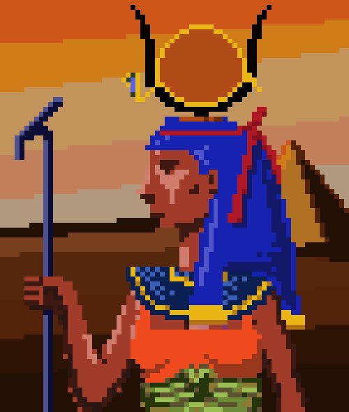 TheAnubians's tweet photo. ❤️‍🔥🖤The Anubian Gods🖤❤️‍🔥

💎The rarer mints of our collection💎 

❤️‍🔥🖤Hathor🖤❤️‍🔥

A goddess who created all life on earth. She was also goddess of the sky, fertility, music, and dance.🎵 

She also brought us @HathorNetwork 😉

Who is #TeamHator?

$ANU $HTR $BTC 
#NFT https://t.co/wEGVTTFPRh