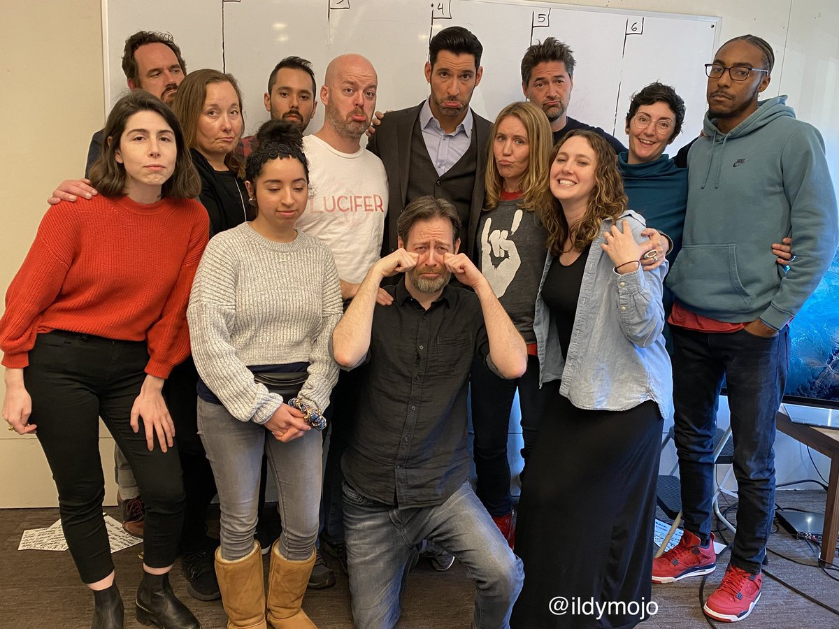 Season 5 writer’s room! 🥰❤️ Nearing the End of S5… thinking that was the end, but false alarm! SOOOO glad we got another one. Can’t wait for you to see #luciferseason6 And thank you #Netflix for always believing in us. 😈
