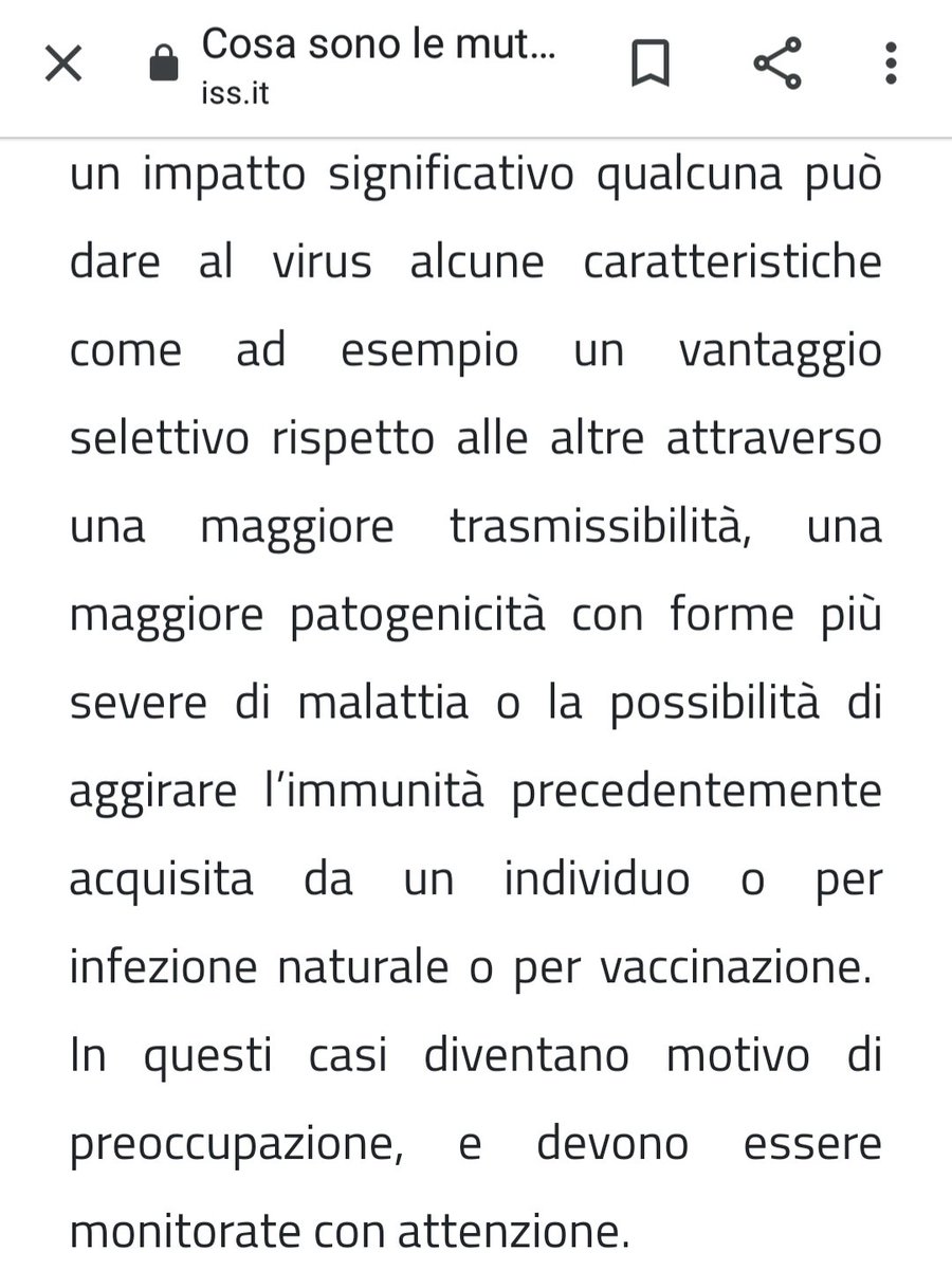 meteosergio1's tweet image. #omnibusla7 Sappiate che le minacce e la distorsione della verità  nn indurranno i riottosi ad iniettarsi questi non vaccini visto che si tratta di anziani informati e lucidi che preferiscono arrivare alla fine della strada naturalmente! Allego comunicato Iss sulle varianti
#6Set