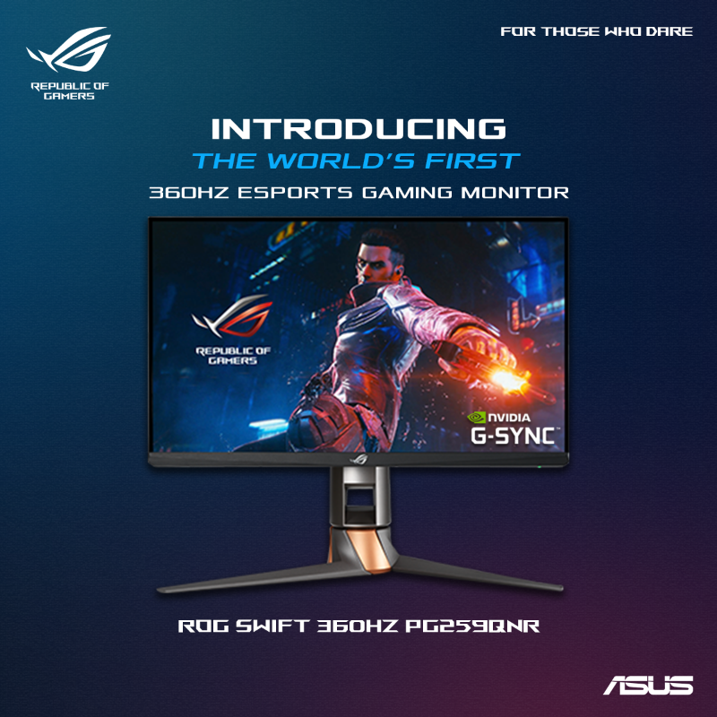 ROG Swift 360Hz PG259QNR, Monitors