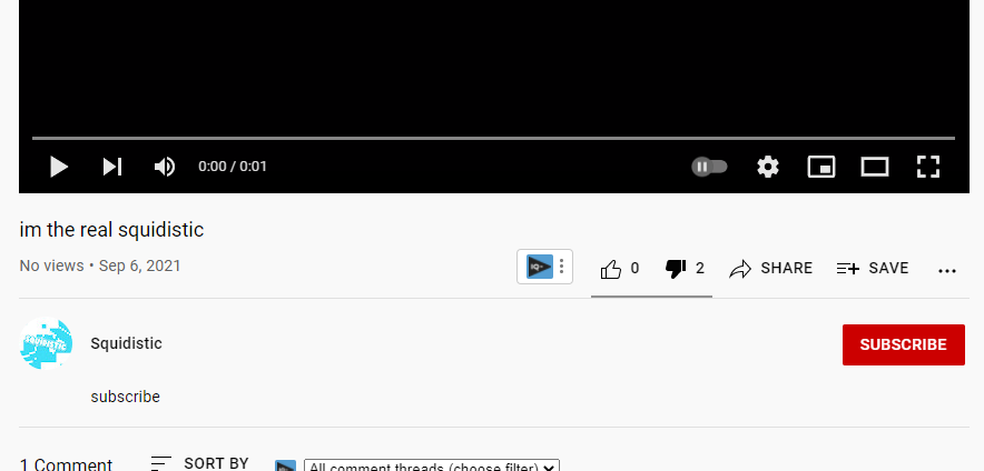 squidistic's tweet photo. hey @TeamYouTube someone have been impersonating me for subs and views https://t.co/FeheNJF2Pq