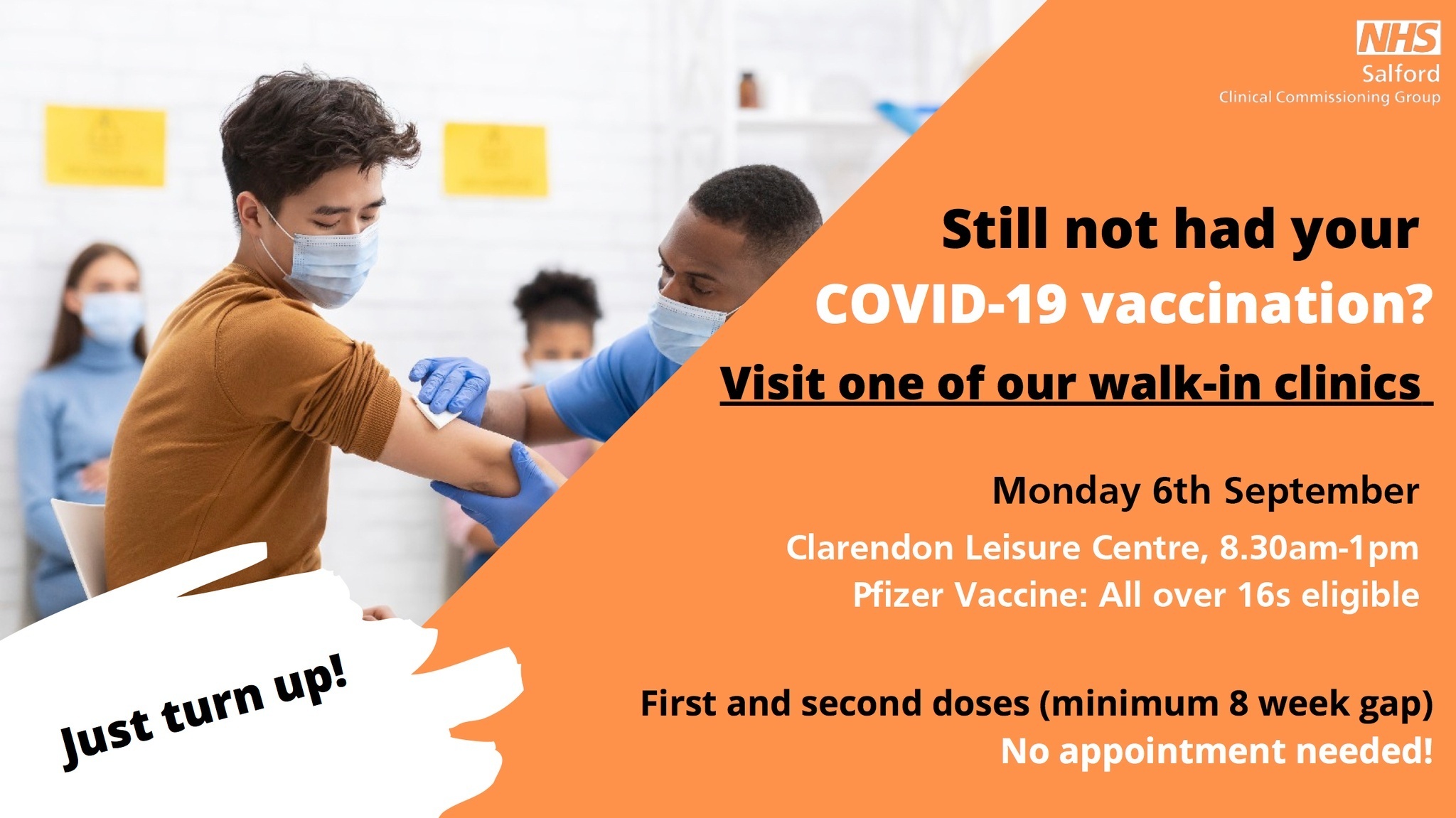 Salford City Council on Twitter "COVID19 walkin vaccination clinic