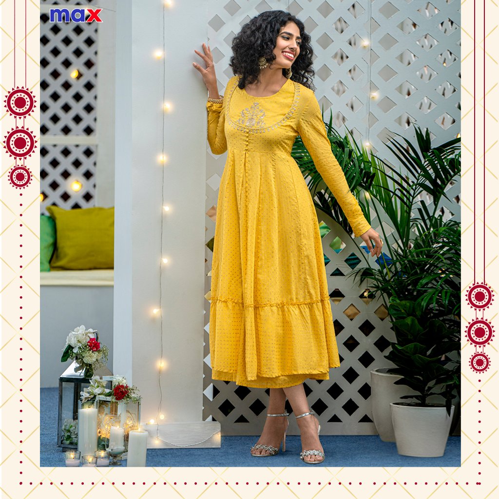 Buy Fashion SAY Women's Georgette Bandhani Printed Anarkali Kurta | Kurti  and Pant with Dupatta Set (Pink) - 3XL at Amazon.in