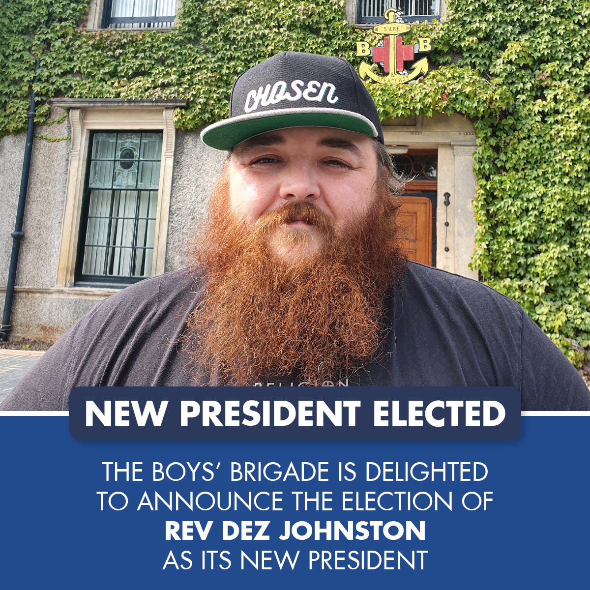 The Boys' Brigade is delighted to announce the election of Rev Dez Johnston as its new Brigade President. Read more in our news article at boys-brigade.org.uk/introducing-ou… #BoysBrigade #FaithInYoungPeople #LifeToTheFull