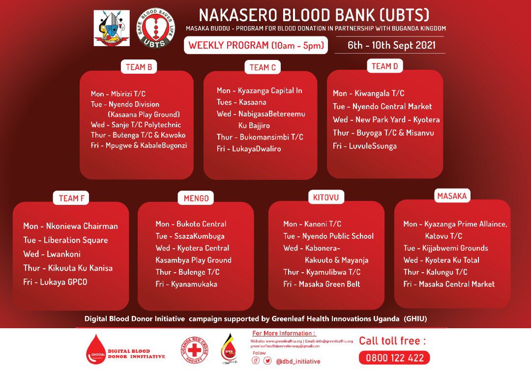 DIGITAL BLOOOD DONOR INITIATIVE - @dbd_initiative (@dbd_initiative) on Twitter photo “IT’S VERY HEALTHY TO DONATE BLOOD, LET US SAVE LIVES AS WELL” SUPPORT BLOOD DONATION IN MASAKA -BUDDU 6th -10th Sept 2021. <a href="/Blood4Uganda/">Donate:Blood4Uganda</a> <a href="/kampalablooddc/">kampala blood donors club</a> <a href="/NadaAndersen/">Nada Andersen</a> <a href="/bbstvug/">BBS TEREFAYINA</a> @BugandaOfficial <a href="/MulagoHospital/">Mulago Hospital</a> <a href="/SWWELYYIN/">SAM@GIVE BLOOD@</a> <a href="/UgandaRedCross/">Uganda Red Cross Society</a> <a href="/AishaPatricia4/">🔴Aisha Patricia</a> <a href="/kabakafound/">Kabaka Foundation</a> “IT’S VERY HEALTHY TO DONATE BLOOD, LET US SAVE LIVES AS WELL” SUPPORT BLOOD DONATION IN MASAKA -BUDDU 6th -10th Sept 2021. <a href="/Blood4Uganda/">Donate:Blood4Uganda</a> <a href="/kampalablooddc/">kampala blood donors club</a> <a href="/NadaAndersen/">Nada Andersen</a> <a href="/bbstvug/">BBS TEREFAYINA</a> @BugandaOfficial <a href="/MulagoHospital/">Mulago Hospital</a> <a href="/SWWELYYIN/">SAM@GIVE BLOOD@</a> <a href="/UgandaRedCross/">Uganda Red Cross Society</a> <a href="/AishaPatricia4/">🔴Aisha Patricia</a> <a href="/kabakafound/">Kabaka Foundation</a>