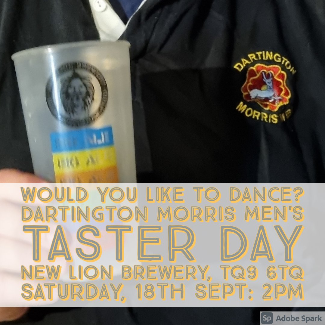 New advert, with updated postcode. 
Less than two weeks now! Come and join us at the <a href="/NewLionBrewery/">New Lion Brewery</a> taproom and bottle shop, for our taster session. Have a go at morris dancing!