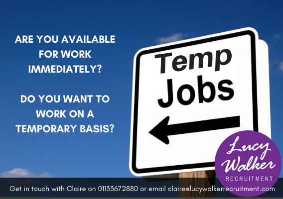 LucyWalkerRec's tweet photo. If you haven't considered temping before now... Why not find out what it could mean for you?

We have multiple temporary opportunities at varied levels and temping can bring with it many benefits...

#temping #tempjobs #temps #contractjobs #leedsjobs

https://t.co/VhJCGRQiR1 https://t.co/2qQkOaAW0i