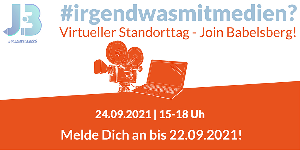 VCATconsulting's tweet image. Die #Medienstadt präsentiert sich gemeinsamen beim ersten virtuellen Standorttag. Jetzt für JOIN BABELSBERG registrieren
 und viele spannende Organisationen kennenlernen! Mehr bei uns im Blog unter v-c.at/b/10324?utm_ca… #JoinBabelsberg #RefiningYourWeb #ITinPotsdam #Filmstadt