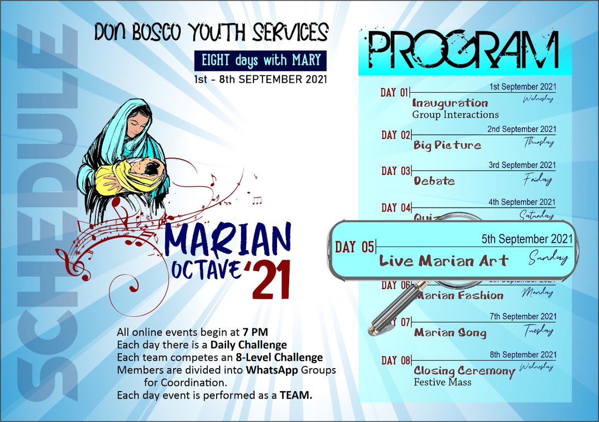 DbysInp's tweet photo. We saw some speed and some really beautiful artistic skills on Day 5 of the Marian Octave '21!⚡ #MarianOctave #marianevent #dbys #donboscoyouthservices #dbysinp #donbosco #mothermary https://t.co/T3L8laGPYM