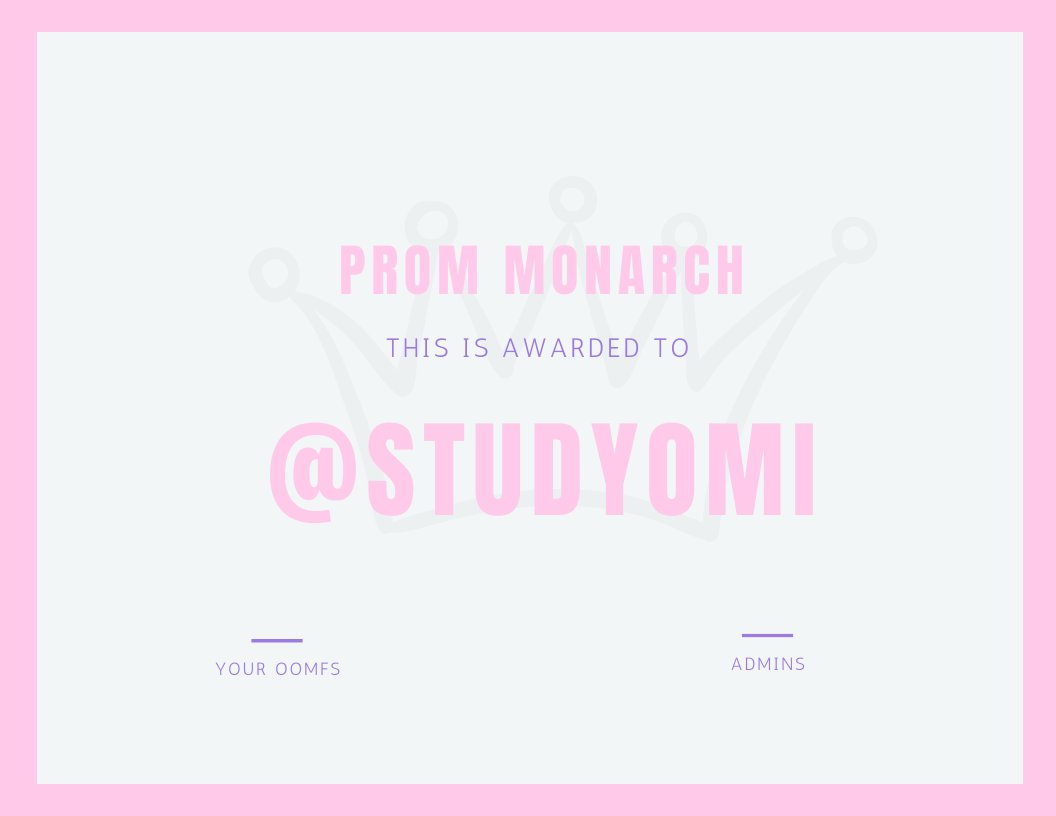 studytwtevents's tweet photo. 🏆 Prom Monarch Winners 🏆

@studyomi and @prishftw https://t.co/YCiUE2ViNV