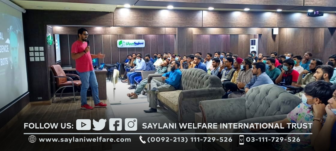 OfficialSwit's tweet photo. AI and Chatbots Workshop at Saylani Mass IT Training
#SpreadSaylani
#SupportSaylani
#SMITProgram
#DIYWorkshop
#ArtificialIntelligence https://t.co/aXzOFcX61H