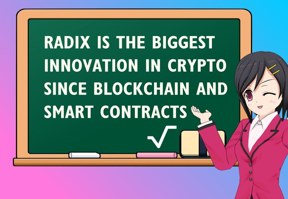 RadixEcosystem's tweet image. Have you heard?

Radix is the biggest innovation in crypto since blockchain and smart contracts!

1. Retweet and like this post
2. Follow this account ( @RadixEcosystem )
3. Follow @radixdlt 

5 lucky participants will each win $100 worth of XRD

Read the 🧵 to learn more