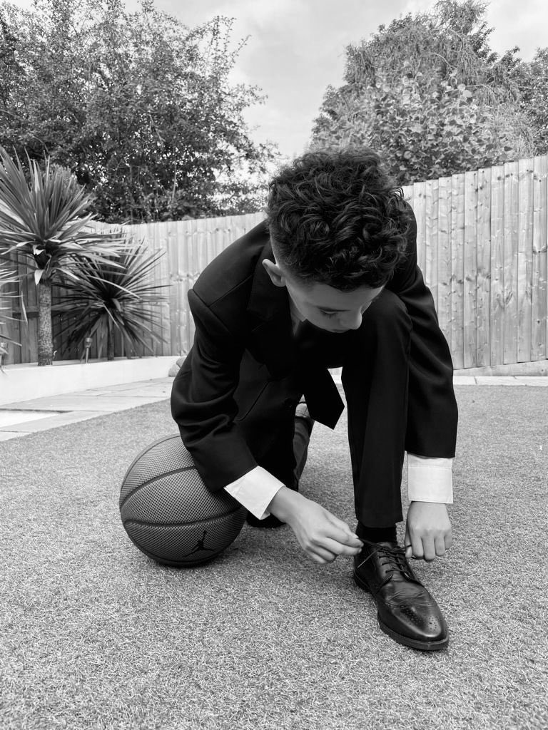 I could burst with tears of joy! When he asked me what’s the best order to put a shirt suit and tie on it caught me! The biggest privilege helping him step into the chapter of his life ❤️ Let’s Go Champ 👊🏽