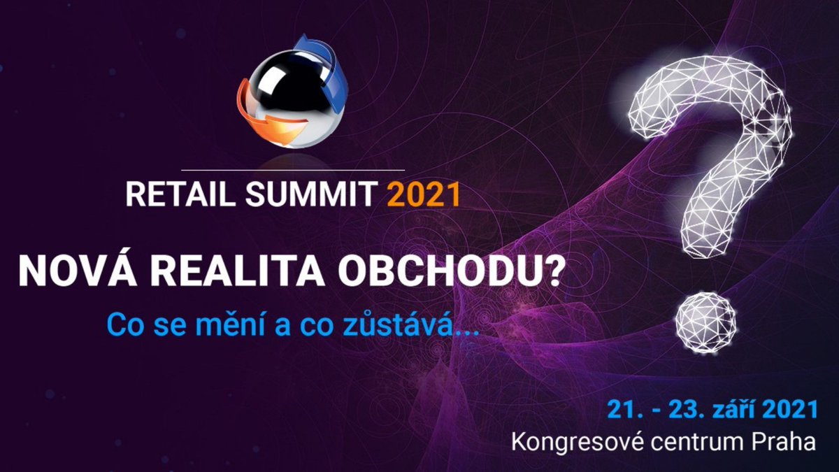 Nová realita obchodu? Co se mění a co zůstává? To budou hlavní témata letošního RETAIL SUMMITU, který se tentokrát koná u nás v KCP. S kým z vás se na akci uvidíme?
❓ KDY: 21. – 23. 9. 2021
ℹ️ VSTUPENKY A INFO: retail21.cz/cs/
#eventprofs #business #retailsummit
